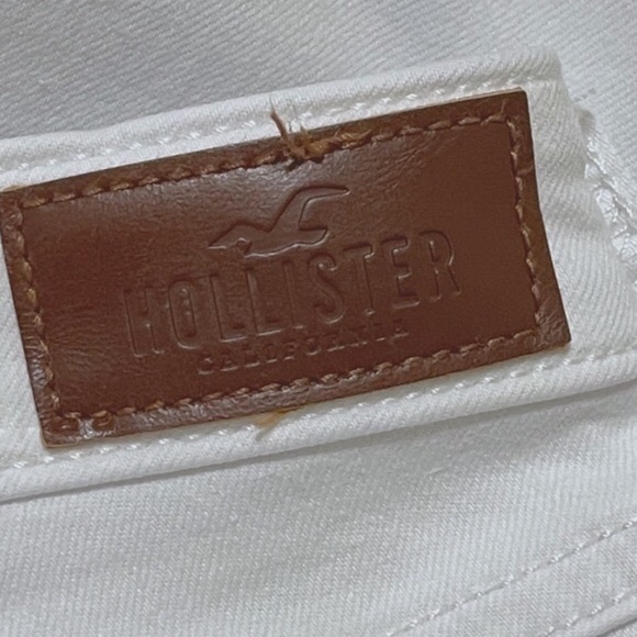HOLLISTER High Rise Super Skinny Jeans distressed white denim SZ 26W 30L - Picture 12 of 14